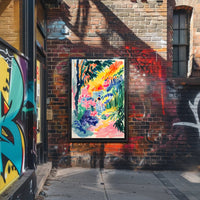 Vibrant Expressionist Landscape Art Poster - Abstract, Artistic, or Pop Culture Poster
