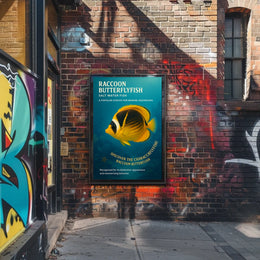 Raccoon Butterflyfish A Marine Aquarium Favorite Poster