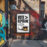 Democracy Versus Monarchy Political or Propaganda Poster