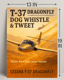 T-37 Dragonfly Dog Whistle & Tweet Poster PosterGoat