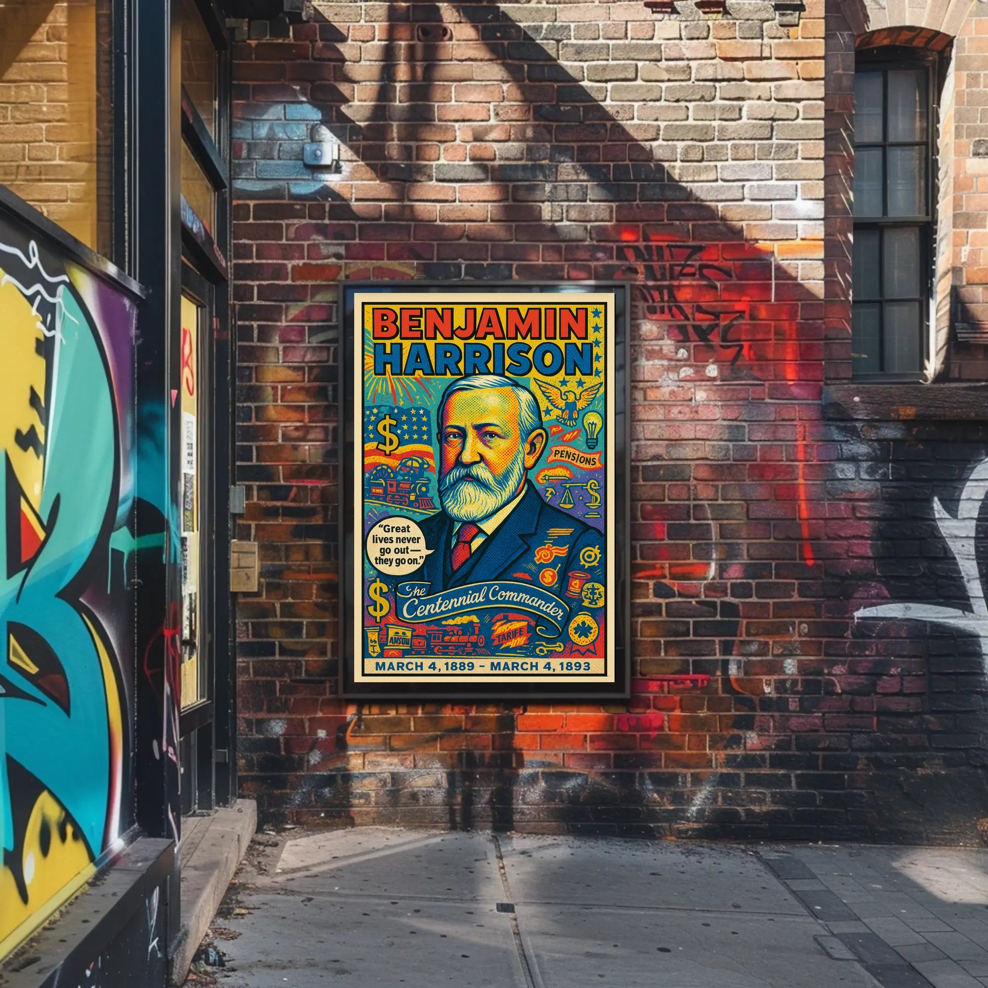 Benjamin Harrison 23rd President Poster PosterGoat