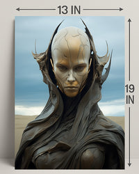 Futuristic Sentinel Poster