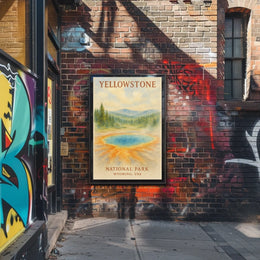 Yellowstone National Park Majestic Scenic Home Decor Poster