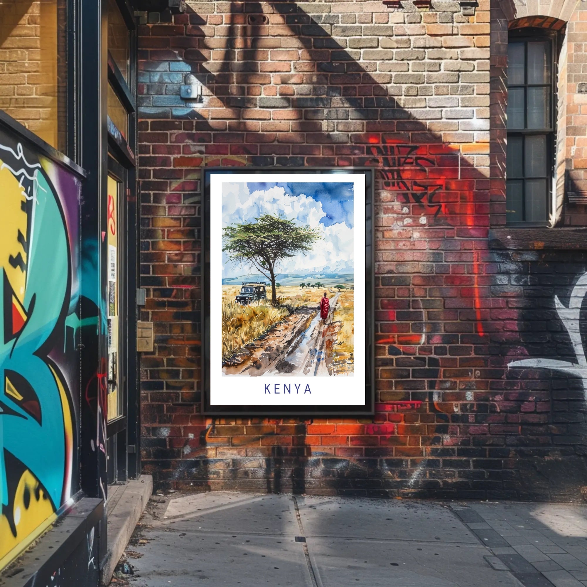 Kenya Savanna Adventure Cultural or Heritage Poster PosterGoat