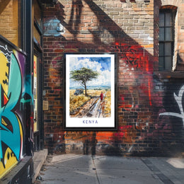 Kenya Savanna Adventure Cultural or Heritage Poster PosterGoat