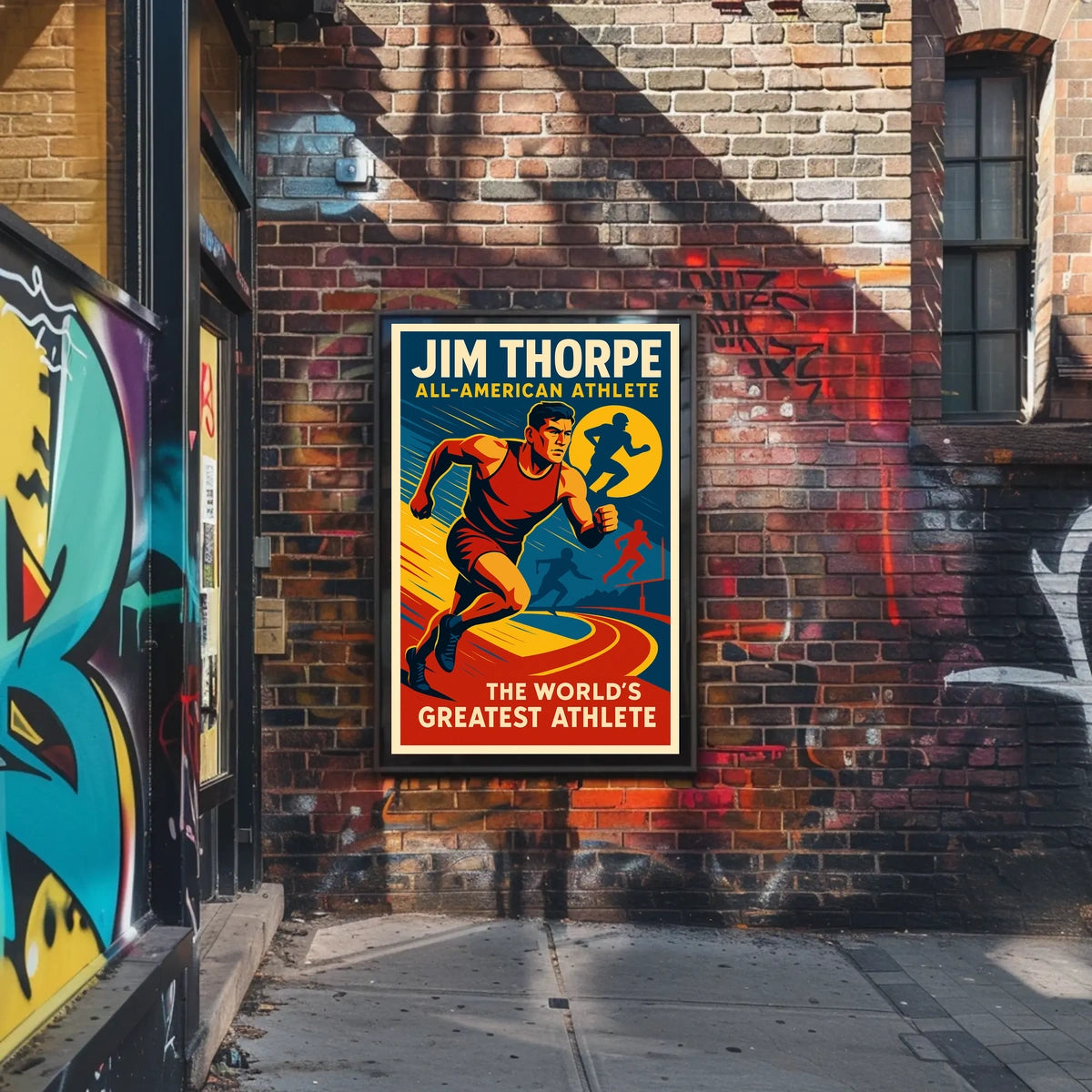 Jim Thorpe All-American Athlete Poster