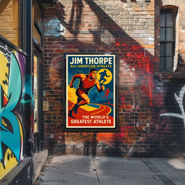 Jim Thorpe All-American Athlete Poster
