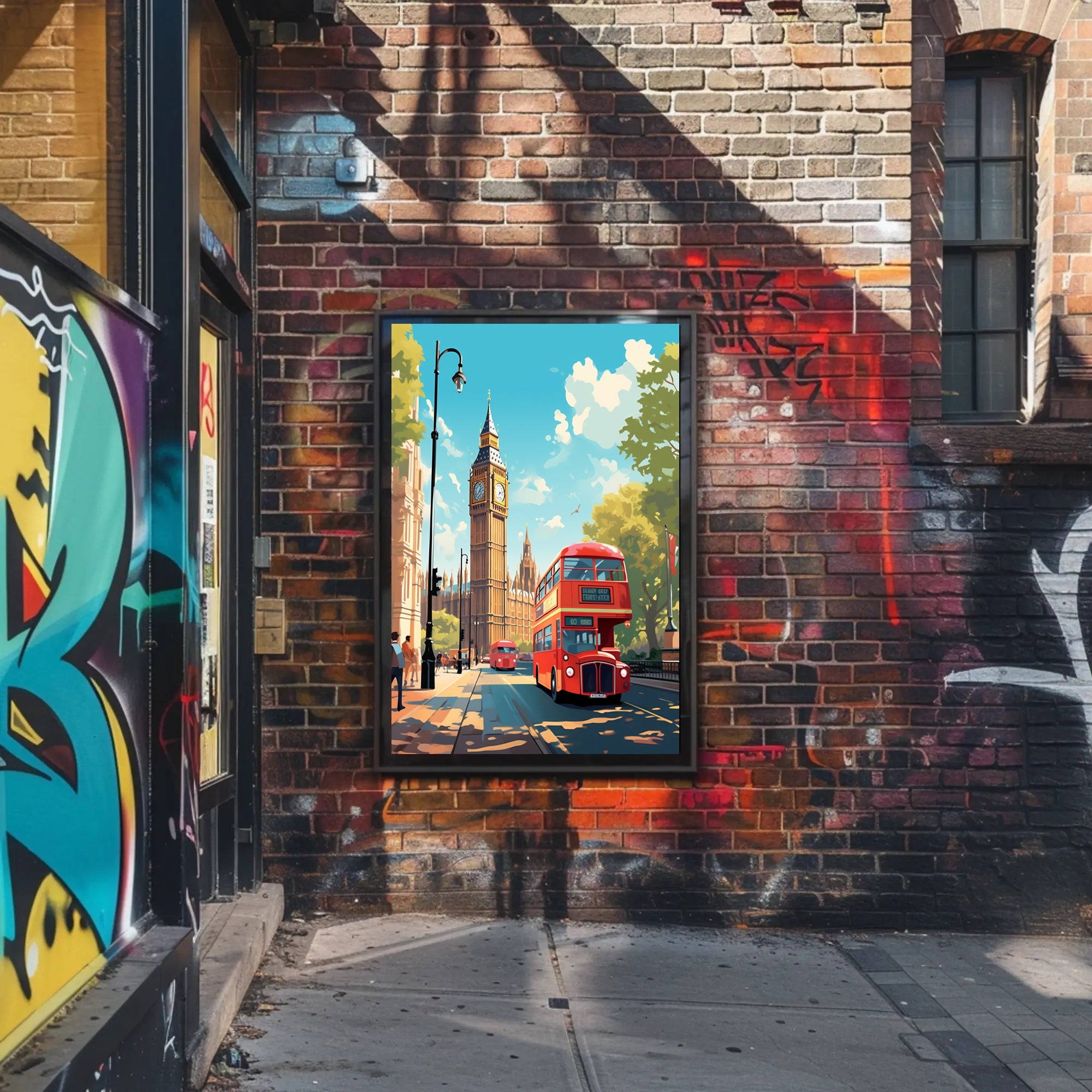 London Cityscape With Big Ben Poster