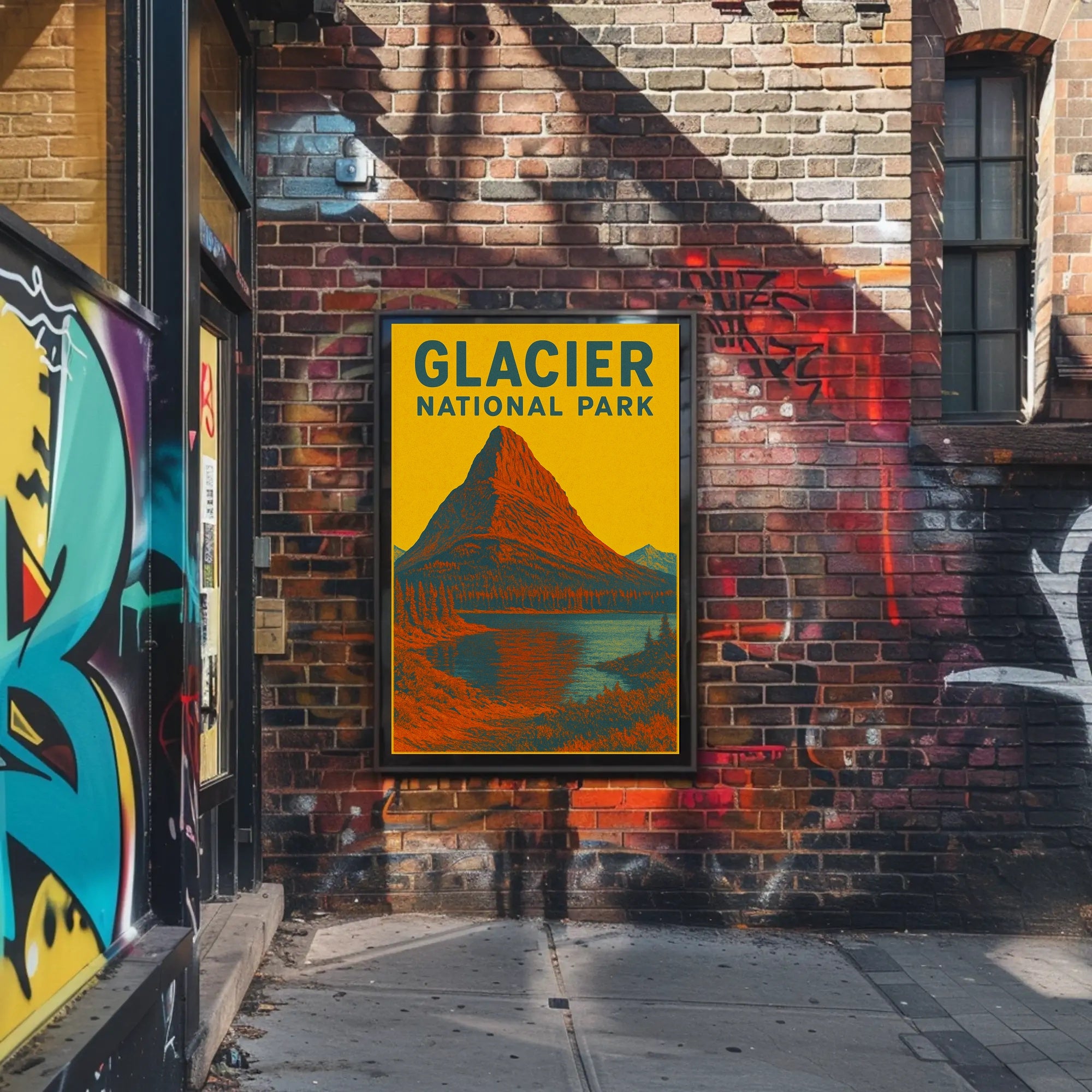 Glacier National Park Art Print Poster Decor PosterGoat