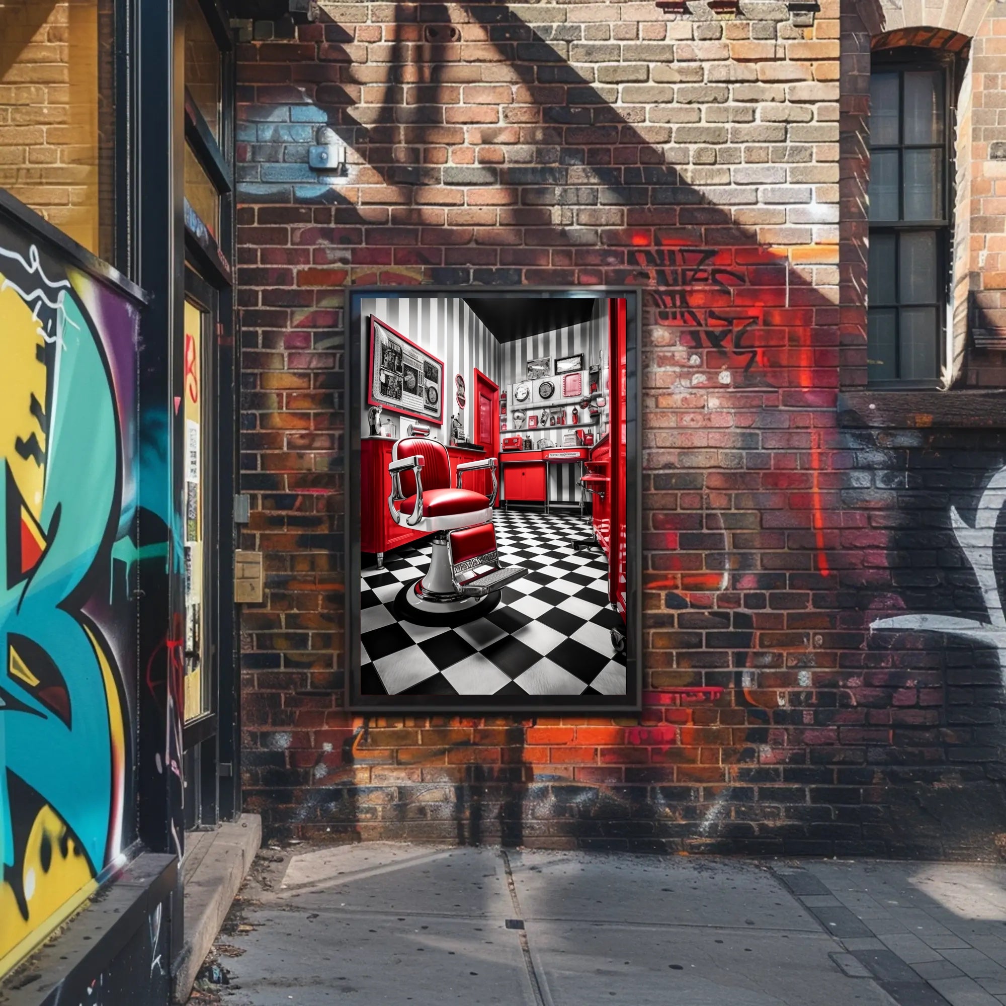 Vintage Barbershop Charm Poster
