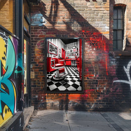 Vintage Barbershop Charm Poster