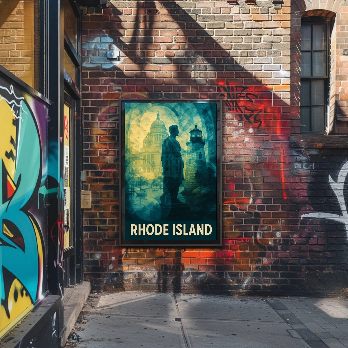 Rhode Island Landmarks Poster