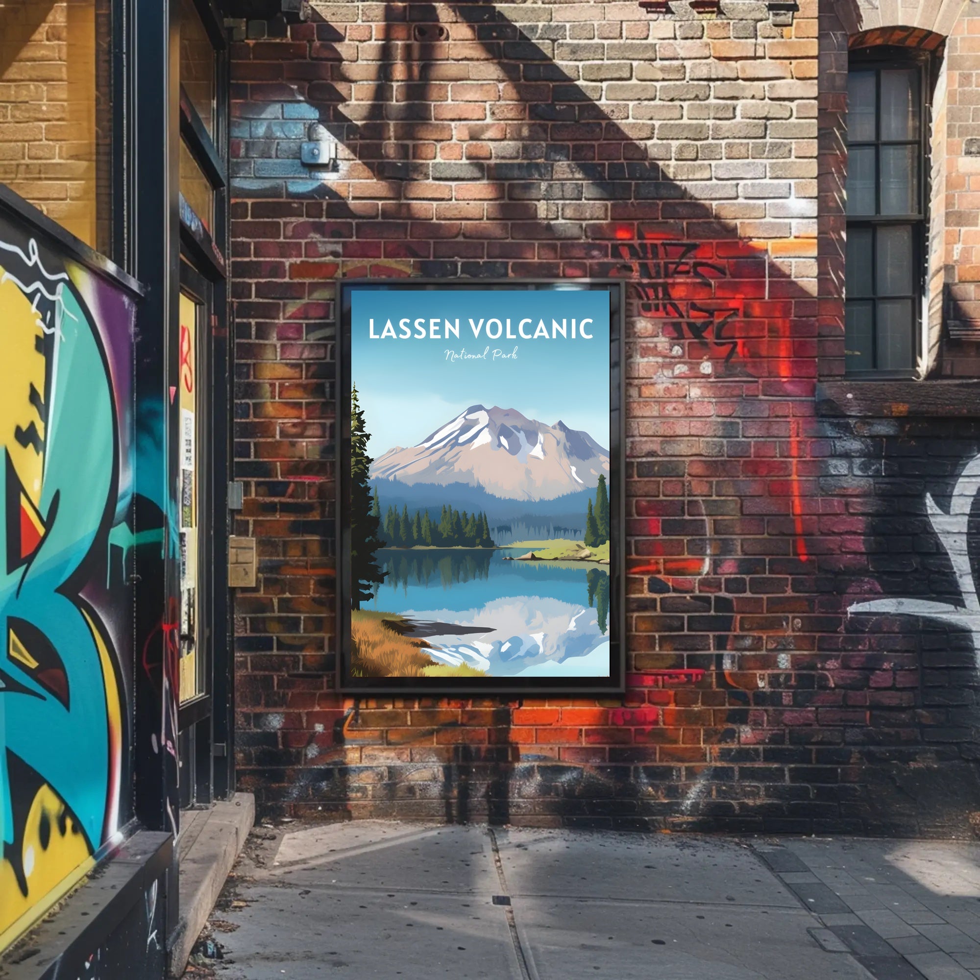 Lassen Volcanic National Park Reflection Poster