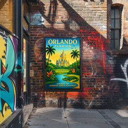 Discover Orlando, Florida Poster PosterGoat