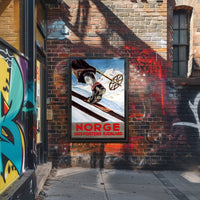 Norway: The Home of Skiing Poster PosterGoat