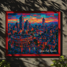 Syrian Arab Republic Vibrant Cityscape Poster