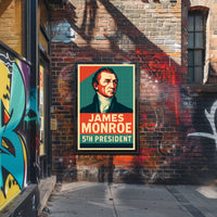 James Monroe 5th President Patriotic Oil Painting Poster