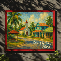 Cocos (Keeling) Islands Tropical Serenity Poster