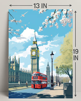 London In Springtime Poster