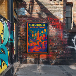 Albuquerque Desert Glow Poster