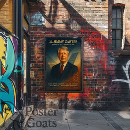 Jimmy Carter Historical Presidency Vintage Poster