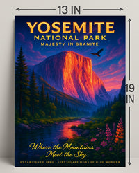 Yosemite National Park Majesty in Granite Poster PosterGoat