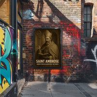 Saint Ambrose Bishop Of Milan Poster