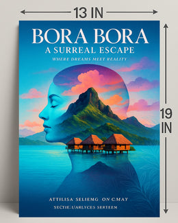 Bora Bora  A Surreal Escape Poster PosterGoat