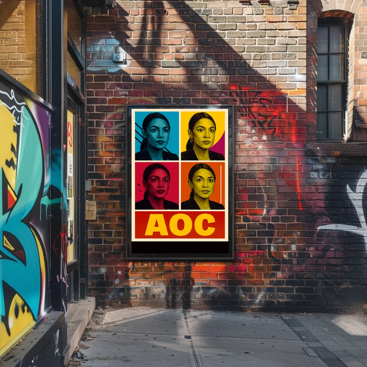 AOC Pop Art Portrait Poster