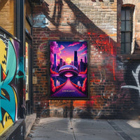 Dreamy Chicago Sunset Poster
