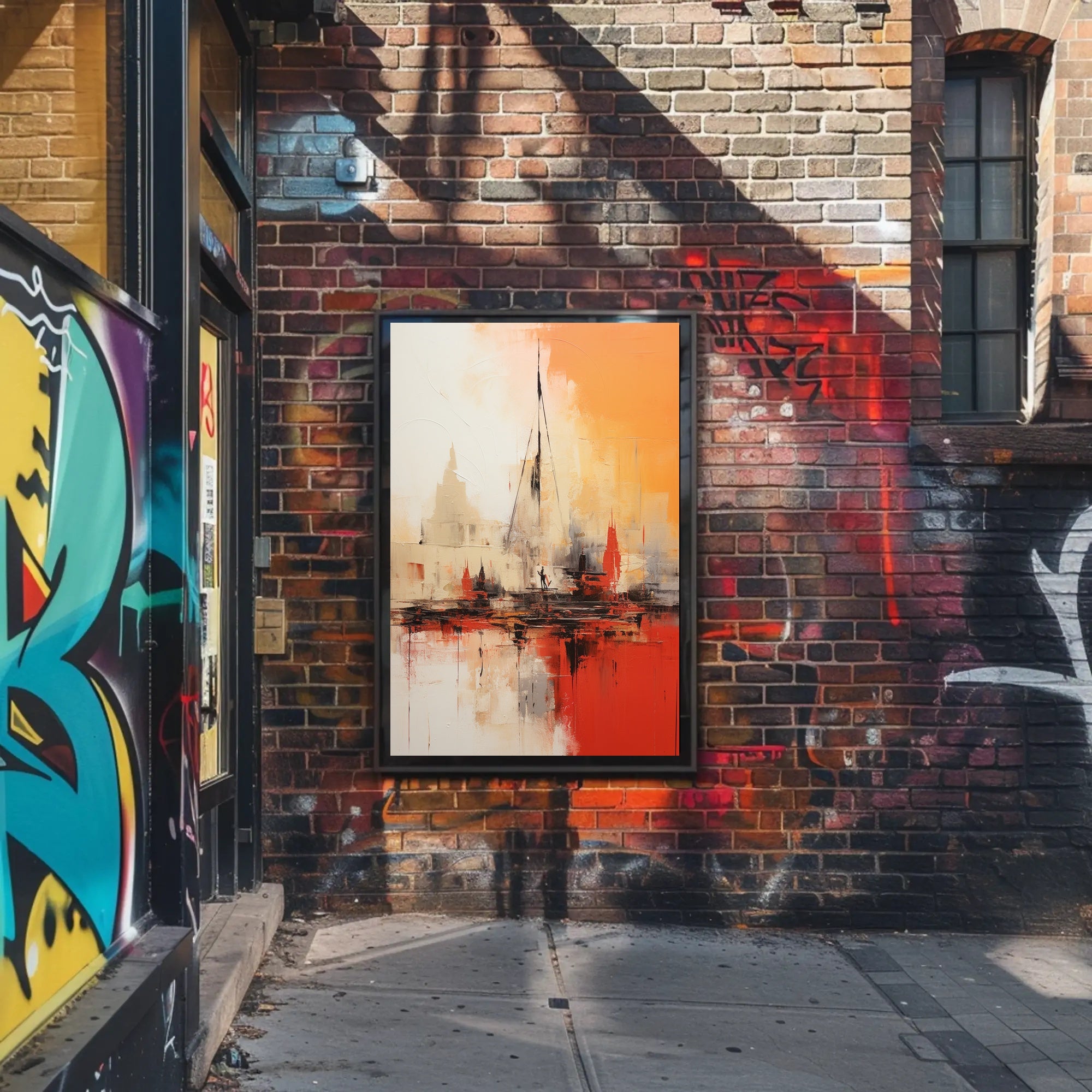 Dynamic Urban Exploration Art Poster - Abstract, Artistic Poster