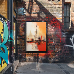 Dynamic Urban Exploration Art Poster - Abstract, Artistic Poster