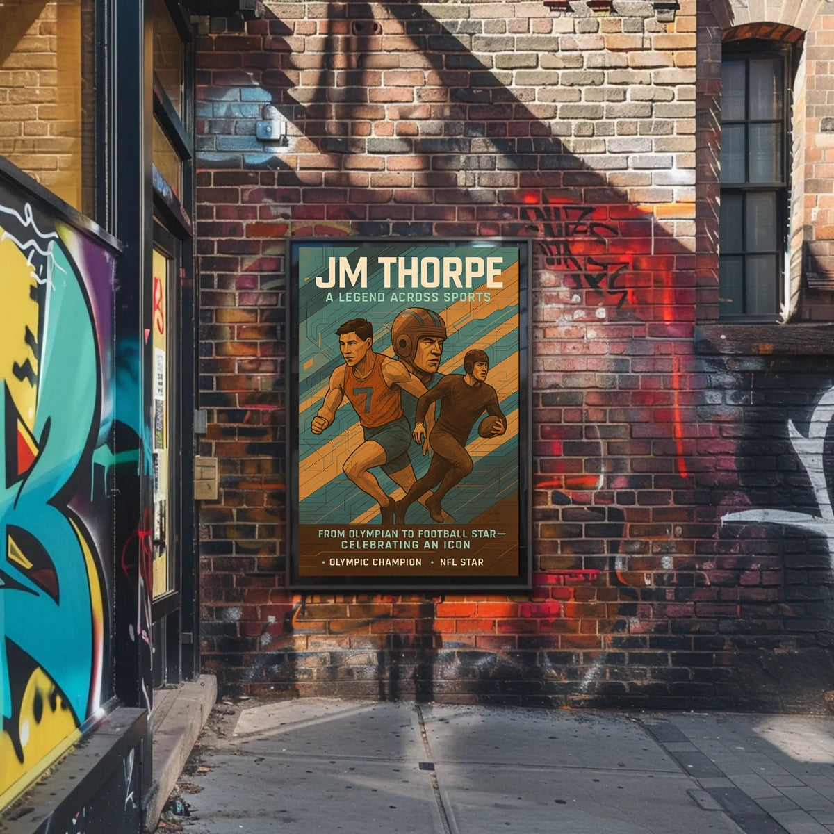 A Legend Across Sports Celebrating an Icon Jim Thorpe Poster