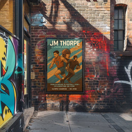A Legend Across Sports Celebrating an Icon Jim Thorpe Poster