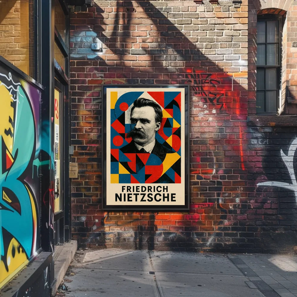 Abstract Expressionism Art Deco Style Poster