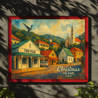 Christmas Island Artistic Townscape Poster