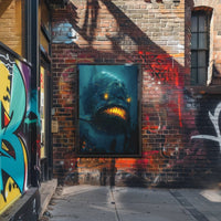 Mythical Sea Monster in Fantastical Underwater Adventure Poster PosterGoat