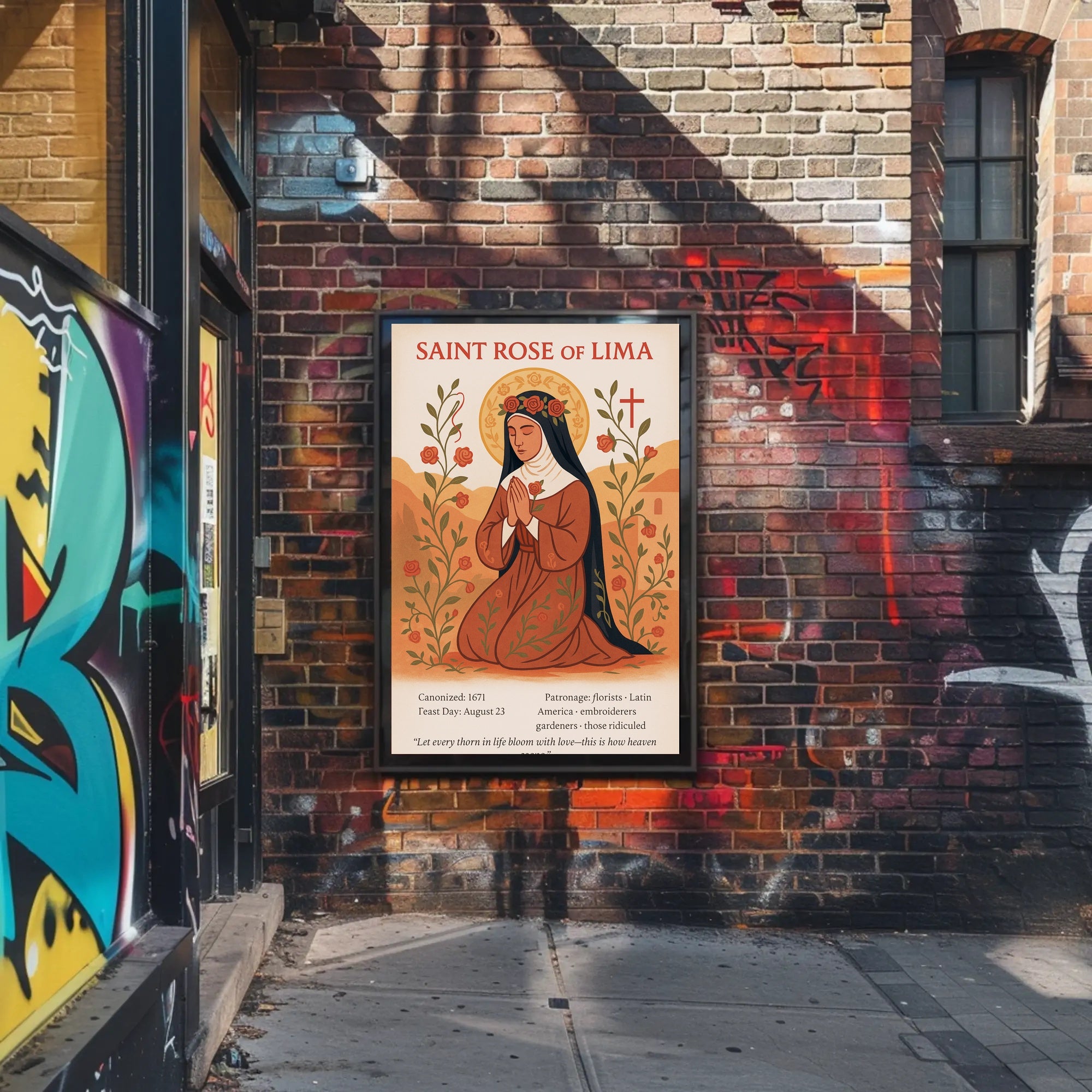 Saint Rose of Lima Poster PosterGoat