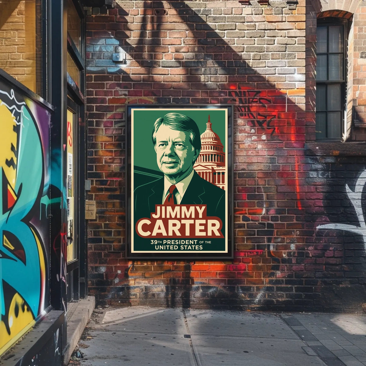 Jimmy Carter Presidential Portrait Patriot Poster