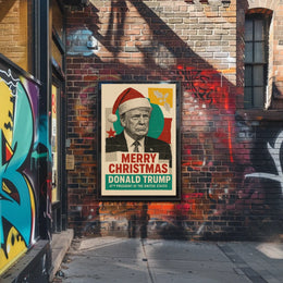 Merry Christmas Santa Claus Political Statement Poster