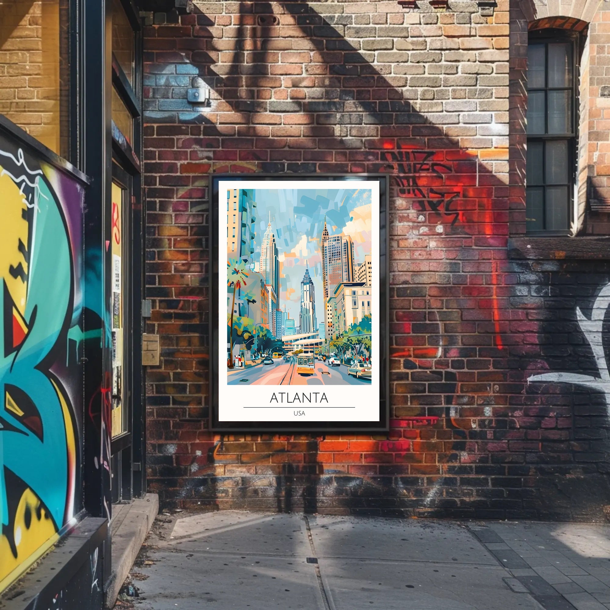 Vibrant Atlanta Cityscape Poster PosterGoat
