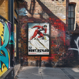 Mont Revard Ski Poster PosterGoat