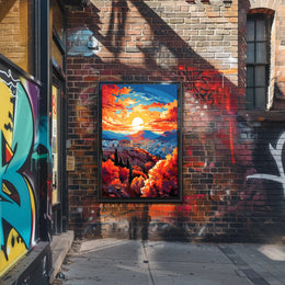 Athenian Sunset Poster