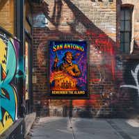 Remember the Alamo San Antonio Tribute Poster
