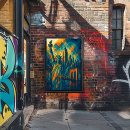 New York City Architecture Poster Abstract Wall Art