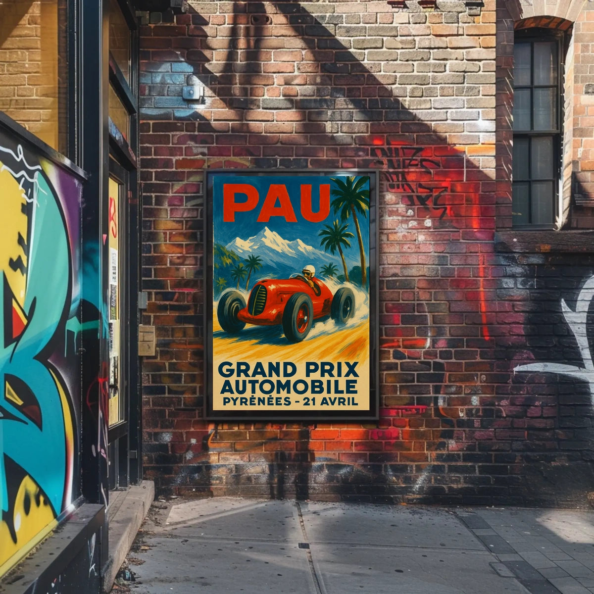 Grand Prix Automobile Pyrenees Poster