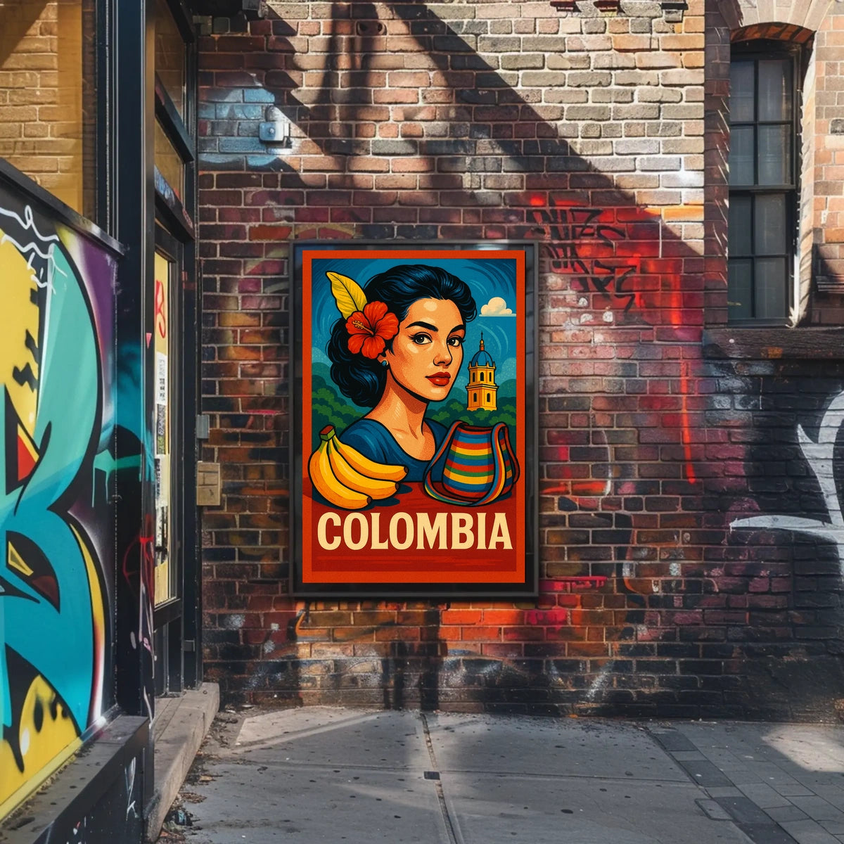 Vibrant Colombia Poster
