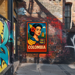Vibrant Colombia Poster