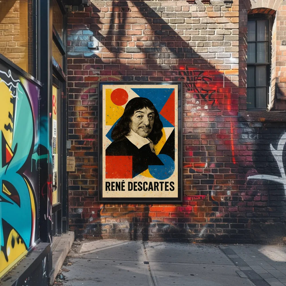 Rene Descartes Enlightenment Philosophy Art Poster