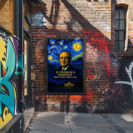 Franklin D. Roosevelt 32nd President of the United States Presidential Masterpiece Series Poster
